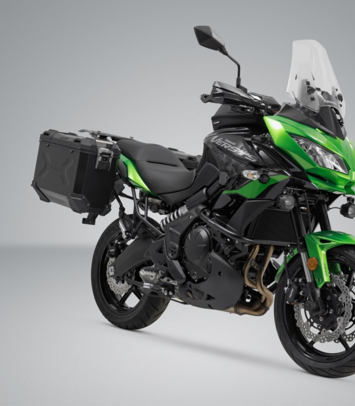 Maletas Laterales con Soporte TRAX ADV Negras 37 L Kawasaki Versys650 (14-22) SW-MOTECH KFT.08.518.70000/B KFT.08.518.70000/B