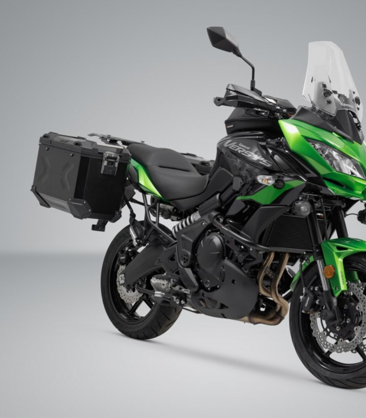 Maletas Laterales con Soporte TRAX ADV Negras 45 L Kawasaki Versys650 (14-22) SW-MOTECH KFT.08.518.70100/B KFT.08.518.70100/B