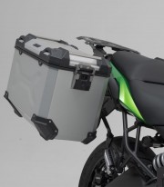 SW-MOTECH 45 L TRAX ADV Side Cases with Carrier for Kawasaki Versys650 (14-22) Silver KFT.08.518.70100/S KFT.08.518.70100/S