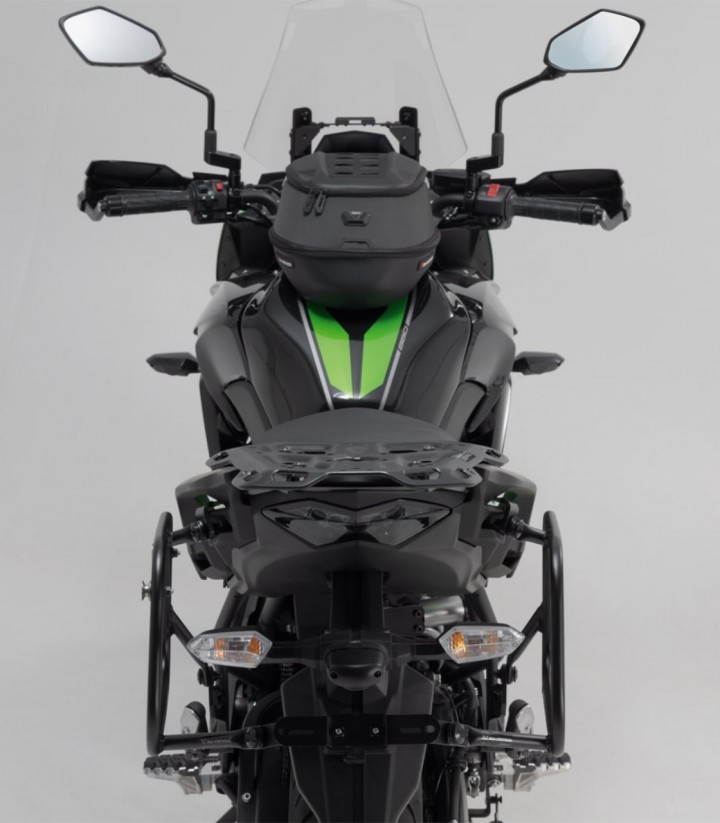 Seitenkoffer mit Träger TRAX ADV Silber 45 L Kawasaki Versys650 (14-22) SW-MOTECH KFT.08.518.70100/S