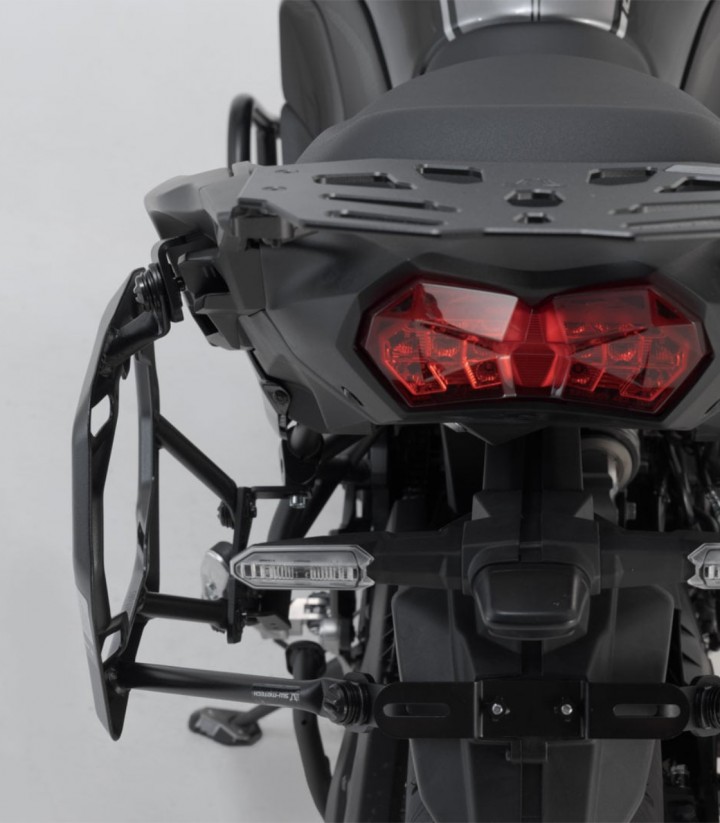 Maletas Laterales con Soporte TRAX ADV Negras 37 L Kawasaki Versys 1000 (18), Versys 1100 (24) SW-MOTECH KFT.08.922.70001/B K...
