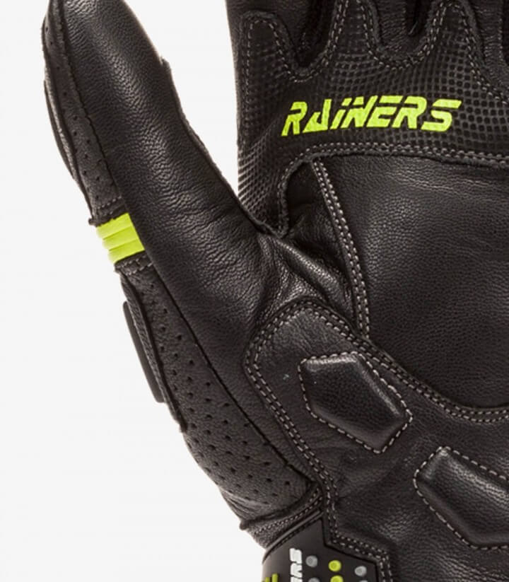 Guantes de verano unisex Road de Rainers en color negro y fluor ROADF