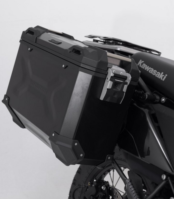 Maletas Laterales con Soporte TRAX ADV Negras 45/37 L Kawasaki KLR 650 (22) / S (23) SW-MOTECH KFT.08.990.70000/B KFT.08.990....