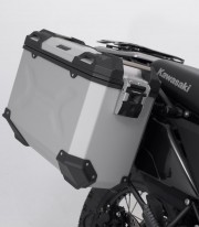 Maletas Laterales con Soporte TRAX ADV Plateadas 45/37 L Kawasaki KLR 650 (22) / S (23) SW-MOTECH KFT.08.990.70000/S KFT.08.9...