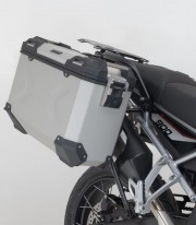 SW-MOTECH 45/37 L TRAX ADV Side Cases with Carrier for Triumph Tiger 900 Alpine/Desert (25), GT/GT Pro/Rally Pro (23) Silver ...