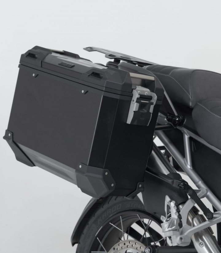 Maletas Laterales con Soporte TRAX ADV Negras 45/37 L Triumph Tiger 1200 GT/Rally Pro (22) SW-MOTECH KFT.11.905.70002/B KFT.1...