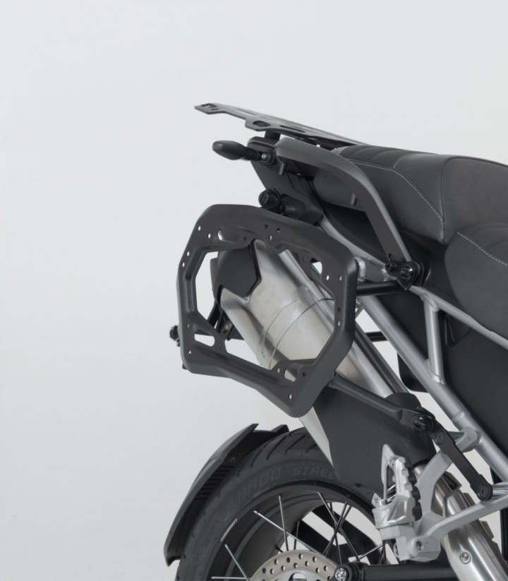 Seitenkoffer mit Träger TRAX ADV Silber 45/37 L Triumph Tiger 1200 GT/Rally Pro (22) SW-MOTECH KFT.11.905.70002/S