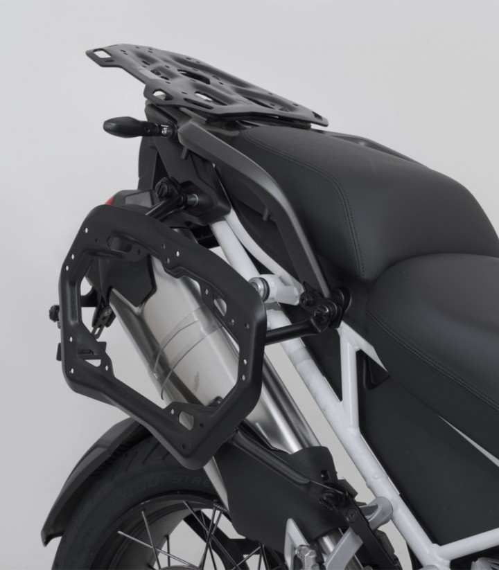Maletas Laterales con Soporte TRAX ADV Plateadas 45/37 L Triumph Tiger 1200 GT/Rally Explorer (22) SW-MOTECH KFT.11.905.70102...