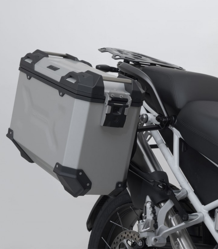 Maletas Laterales con Soporte TRAX ADV Plateadas 45/37 L Triumph Tiger 1200 GT/Rally Explorer (22) SW-MOTECH KFT.11.905.70102...