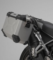 SW-MOTECH 45/37 L TRAX ADV Side Cases with Carrier for Triumph Tiger 900 (19-23) Silver KFT.11.953.70002/S KFT.11.953.70002/S