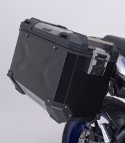 SW-MOTECH 45 L TRAX ADV Side Cases with Carrier for Yamaha MT-07 Tracer (16-25) Black KFT.06.593.70101/B