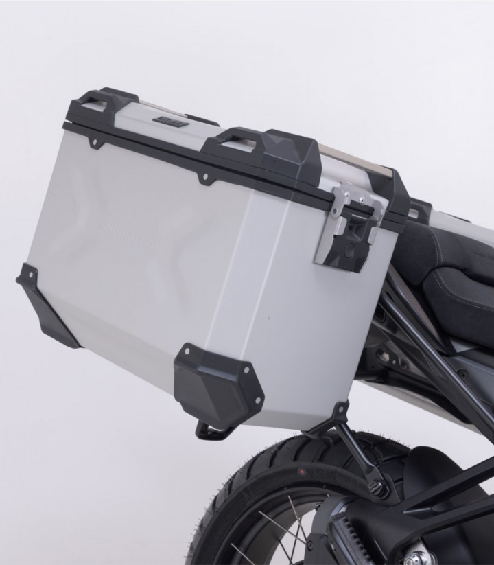 Maletas Laterales con Soporte TRAX ADV Plateadas 37 L Moto Guzzi Stelvio (23) SW-MOTECH KFT.17.624.70000/S KFT.17.624.70000/S