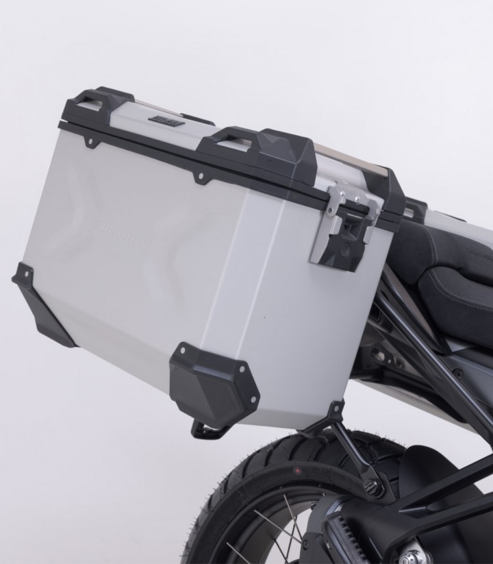 Maletas Laterales con Soporte TRAX ADV Plateadas 45 L Moto Guzzi Stelvio (23) SW-MOTECH KFT.17.624.70100/S KFT.17.624.70100/S