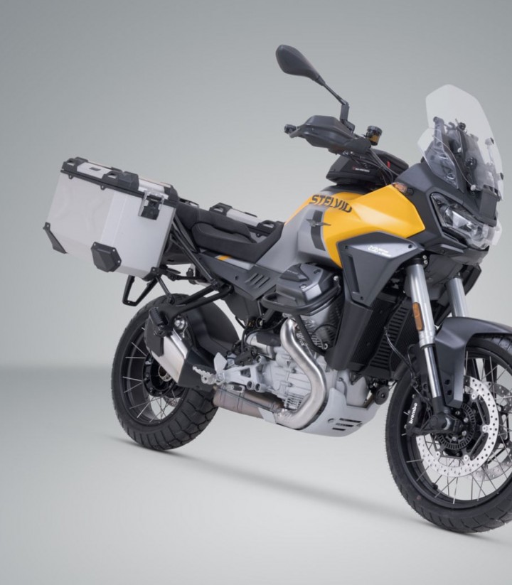 Maletas Laterales con Soporte TRAX ADV Plateadas 45 L Moto Guzzi Stelvio (23) SW-MOTECH KFT.17.624.70100/S KFT.17.624.70100/S