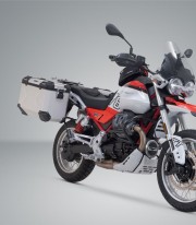 Maletas Laterales con Soporte TRAX ADV Plateadas 37/45 L Moto Guzzi V85 Strada/TT (24) SW-MOTECH KFT.17.632.70000/S KFT.17.63...
