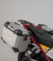 SW-MOTECH 37/45 L TRAX ADV Side Cases with Carrier for Moto Guzzi V85 TT (19-23) Silver KFT.17.925.70000/S KFT.17.925.70000/S