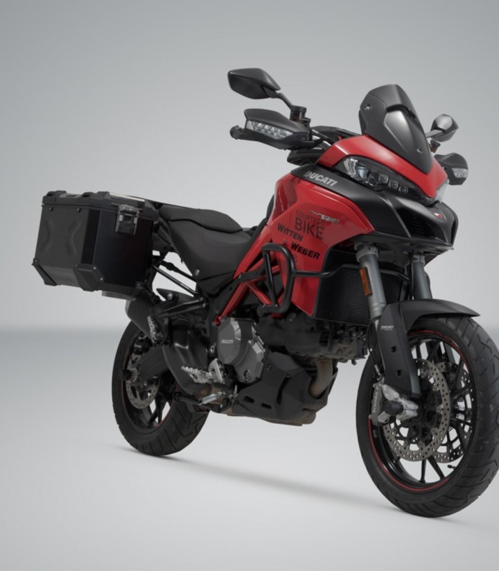 Maletas Laterales con Soporte TRAX ADV Negras 37 L Ducati Multistrada 950/1200/V2 (15-24), 1200/1260 Enduro (16-21) SW-MOTECH...