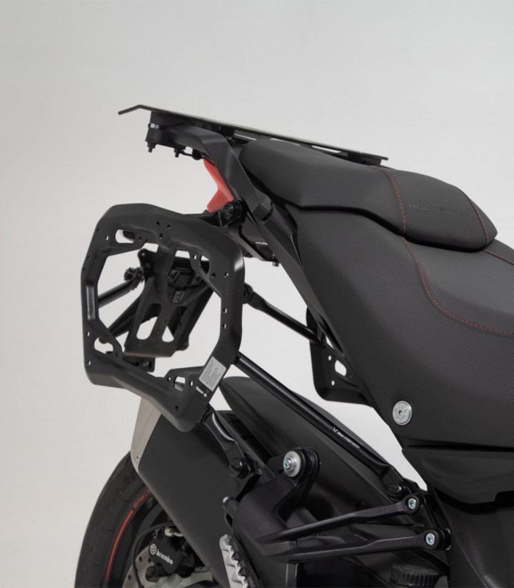 Maletas Laterales con Soporte TRAX ADV Plateadas 37 L Ducati Multistrada 950/1200/V2 (15-24), 1200/1260 Enduro (16-21) SW-MOT...