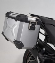 SW-MOTECH 37 L TRAX ADV Side Cases with Carrier for Ducati Multistrada 950/1200/V2 (15-24), 1200/1260 Enduro (16-21) Silver K...