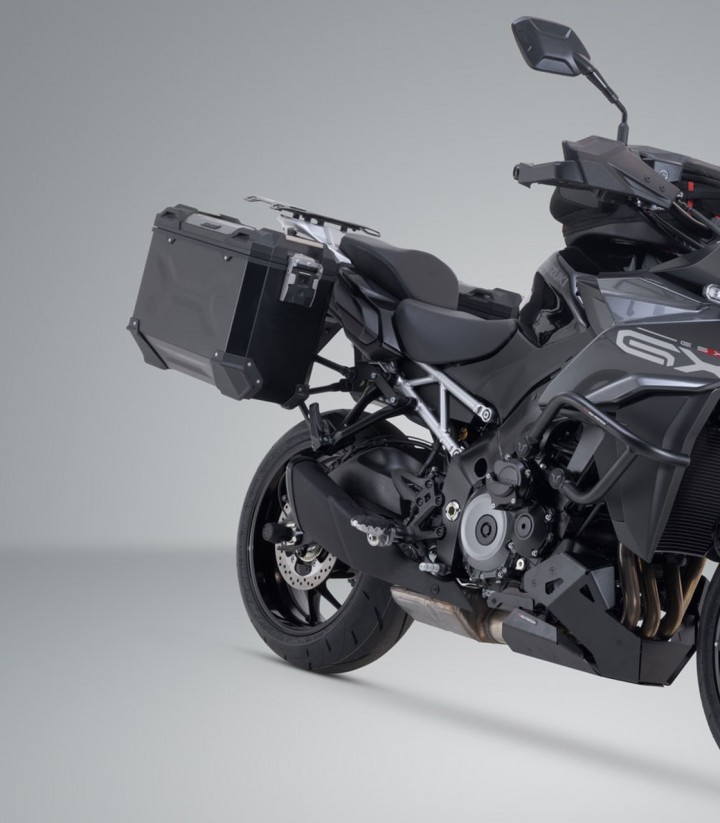 Seitenkoffer mit Träger TRAX ADV Schwarz 37 L Suzuki GSX-S1000GX (23) SW-MOTECH KFT.05.601.70000/B