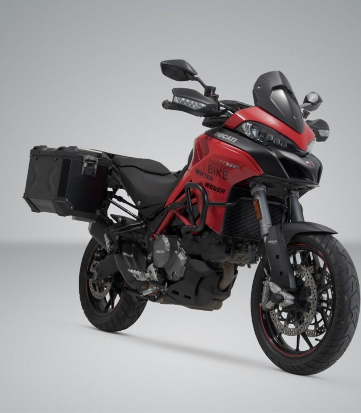 Maletas Laterales con Soporte TRAX ADV Negras 45 L Ducati Multistrada 950/1200/V2 (15-24), 1200/1260 Enduro (16-21) SW-MOTECH...
