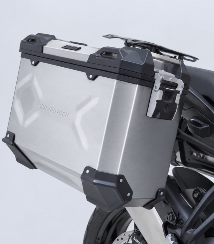 Maletas Laterales con Soporte TRAX ADV Plateadas 45/37 L Ducati Multistrada V2 (24) SW-MOTECH KFT.22.807.70001/S KFT.22.807.7...