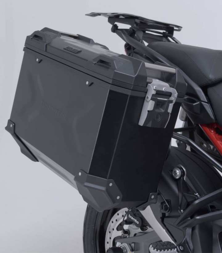 Maletas Laterales con Soporte TRAX ADV Negras 37 L Ducati Multistrada V4 (20-24) SW-MOTECH KFT.22.822.70002/B KFT.22.822.70002/B