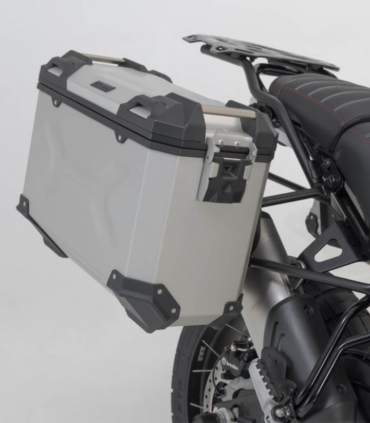 Maletas Laterales con Soporte TRAX ADV Plateadas 45/37 L Ducati DesertX (22-25) SW-MOTECH KFT.22.995.70000/S KFT.22.995.70000/S