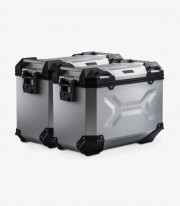 Maletas Laterales con Soporte TRAX ADV Plateadas 45 L Moto Morini X-Cape 650 (21) SW-MOTECH KFT.23.017.70100/S KFT.23.017.701...