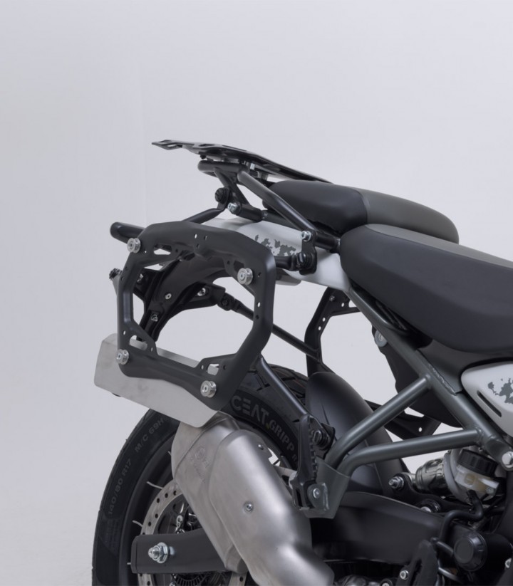 SW-MOTECH 37 L TRAX ADV Side Cases with Carrier for Royal Enfield Himalayan 450 (23) Silver KFT.41.620.70000/S KFT.41.620.700...