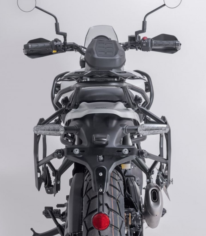 Maletas Laterales con Soporte TRAX ADV Plateadas 45 L Royal Enfield Himalayan 450 (23) SW-MOTECH KFT.41.620.70100/S KFT.41.62...