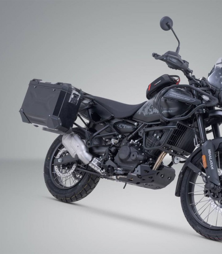 Maletas Laterales con Soporte TRAX ADV Negras 37 L Royal Enfield Himalayan 450 Rally (25) SW-MOTECH KFT.41.620.70200/B KFT.41...
