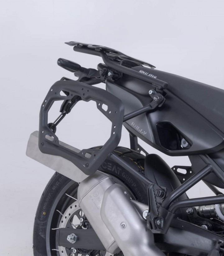 Maletas Laterales con Soporte TRAX ADV Plateadas 37 L Royal Enfield Himalayan 450 Rally (25) SW-MOTECH KFT.41.620.70200/S KFT...