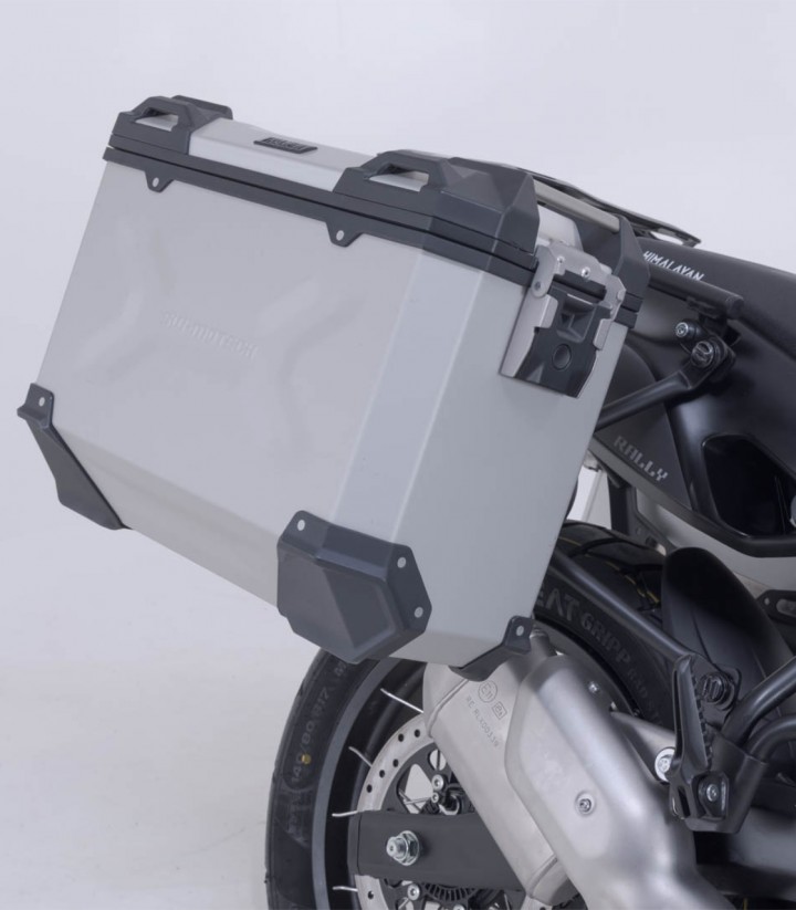 Maletas Laterales con Soporte TRAX ADV Plateadas 37 L Royal Enfield Himalayan 450 Rally (25) SW-MOTECH KFT.41.620.70200/S KFT...