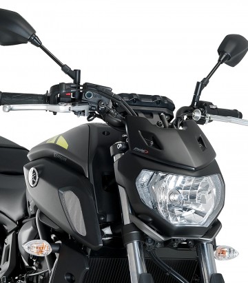 Tapa frontal Puig New Generation Sport Plus Yamaha MT-07 (18-20) Negro mate 1439J