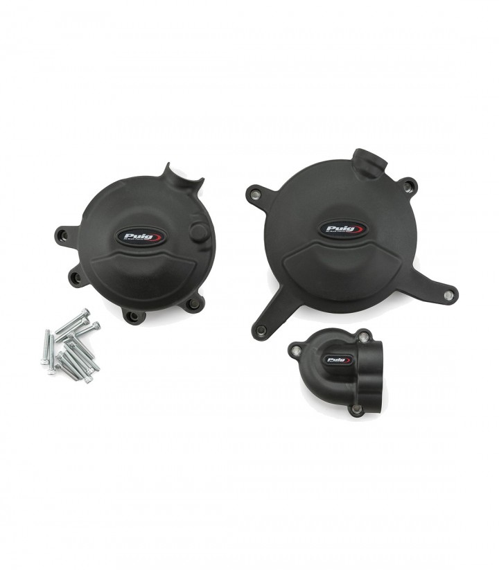 Tapas protectoras del motor Track 22422N de Puig para Yamaha MT-07 (25-26), Tracer 7 (25-26), YZF-R7 (26)