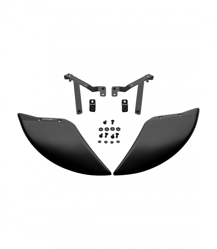 Puig Aero Wheel Deflector in Matte Black for Yamaha MT-07 (25-26) 22657J