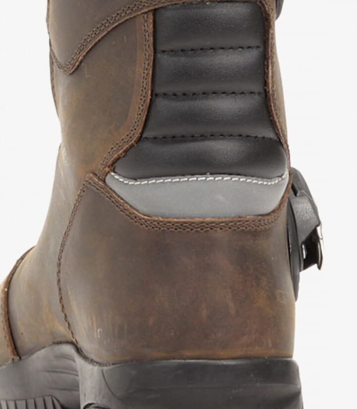 Botas de moto unisex Rainers Andes marrón ANDESMR