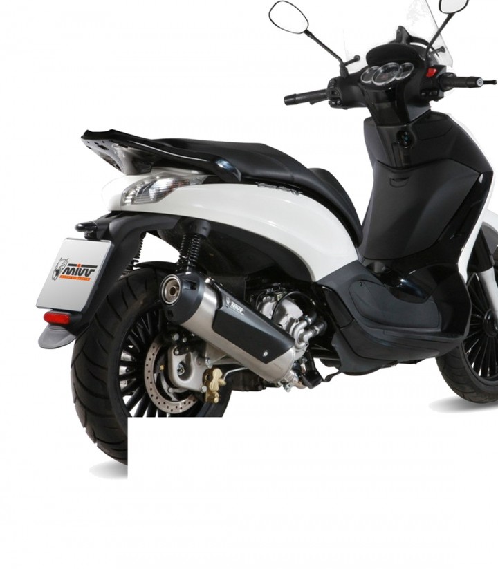 MIVV Urban Auspuff Stahl für Piaggio Beverly 125 (14-16) C.PG.0019.K