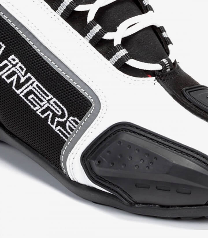 Motorradstiefel Unisex Rainers Cooper Weiß und Schwarz