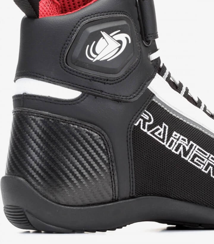 Motorradstiefel Unisex Rainers Cooper Weiß und Schwarz