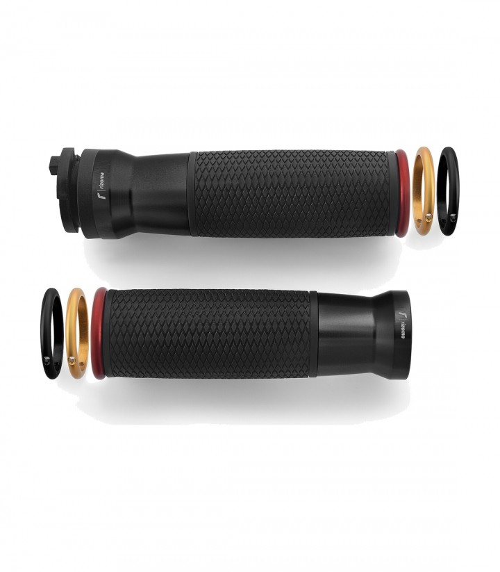 Rizoma Lux Ride by Wire Grips Black GRDW221Z11B