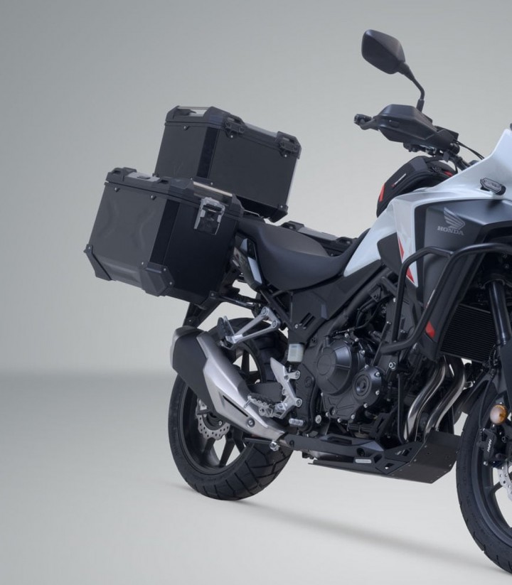 SW-MOTECH TRAX ADV Side Cases + 38 L Top Case Set with Carriers Honda CB500X (13-18), NX500 (23) ADV.01.400.75000/B