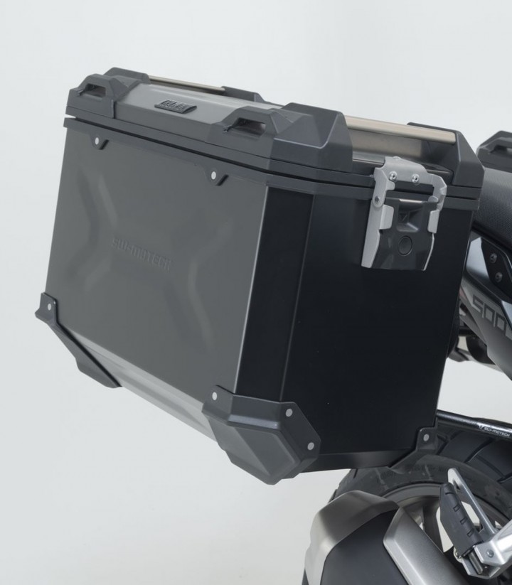Pack Maletas Laterales + Baúl 38 L TRAX ADV en Negro + Soportes Honda CB500X (13-18), NX500 (23) SW-MOTECH ADV.01.400.75000/B