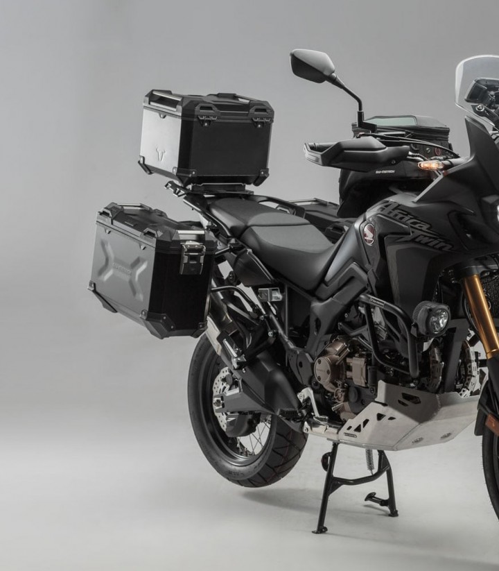 SW-MOTECH TRAX ADV Side Cases + 38 L Top Case Set with Carriers Honda CRF1000L Africa Twin (15-17) ADV.01.622.75001/B