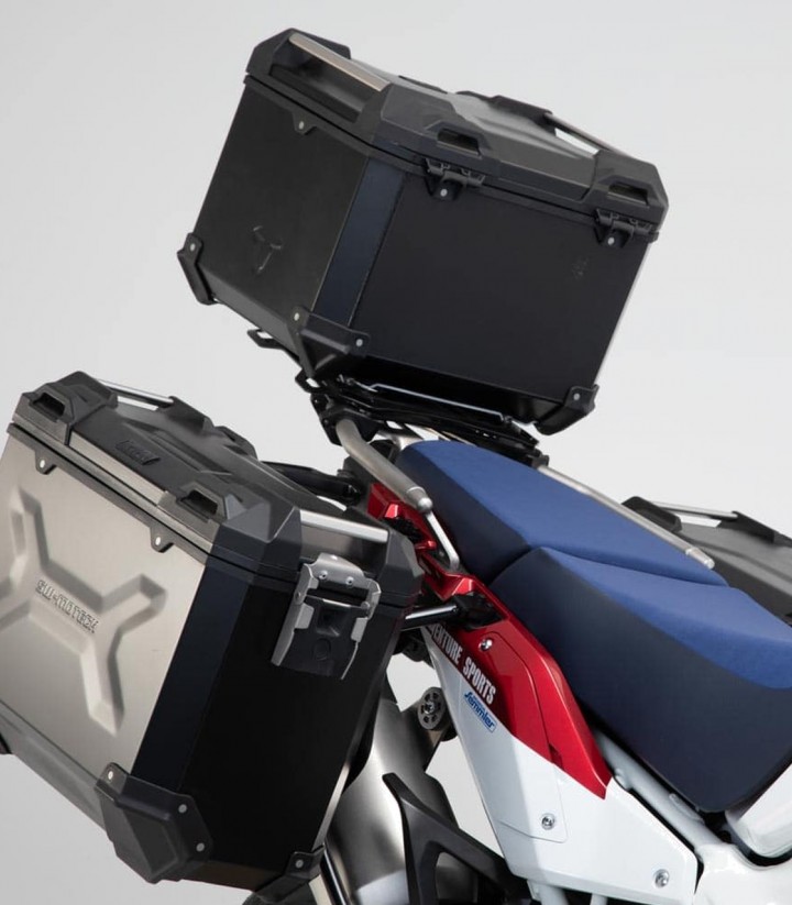 SW-MOTECH TRAX ADV Side Cases + 38 L Top Case Set with Carriers Honda CRF1000L Africa Twin Adventure Sports (18-19) ADV.01.890.7