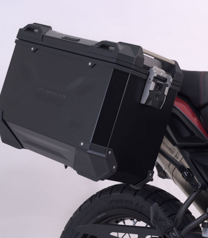 Pack Maletas Laterales + Baúl 38 L TRAX ADV en Negro + Soportes VOGE 650DS (21) SW-MOTECH ADV.02.049.75000/B