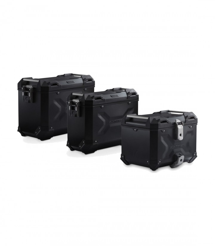 Pack Maletas Laterales + Baúl 38 L TRAX ADV en Negro + Soportes VOGE DS800X Rally (25) SW-MOTECH ADV.02.072.75000/B