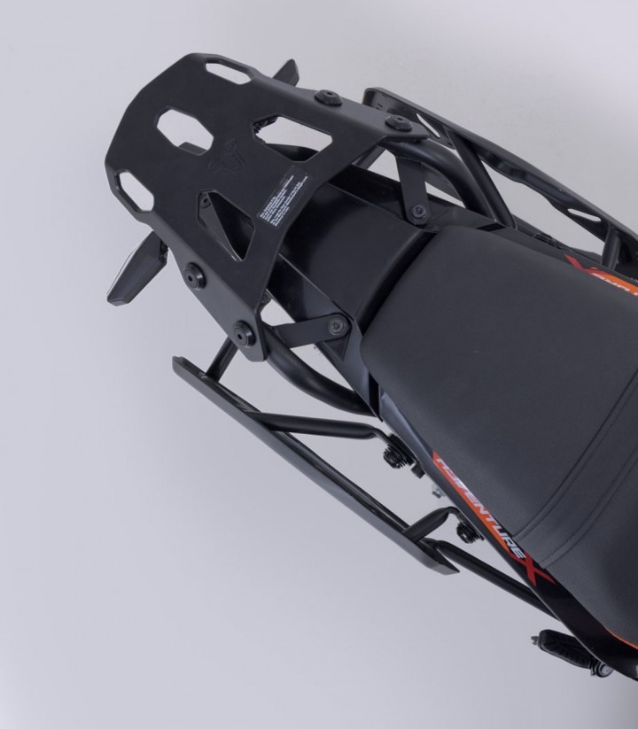 Pack Maletas Laterales + Baúl 38 L TRAX ADV en Negro + Soportes KTM 125/390 Enduro R/SMC R, 250/390 Adventure (25) SW-MOTECH ADV