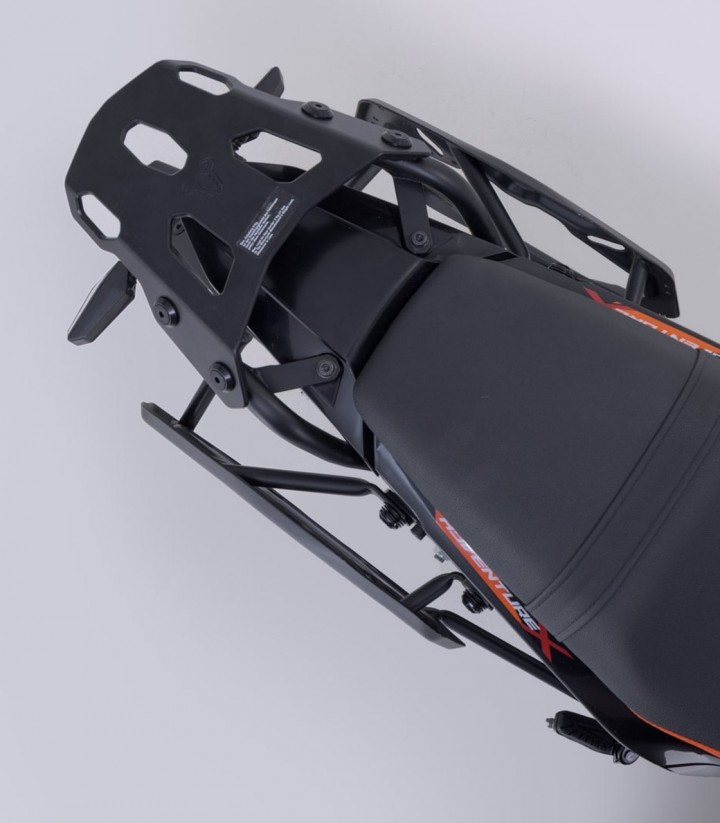 Pack Maletas Laterales + Baúl 38 L TRAX ADV en Plateado + Soportes KTM 125/390 Enduro R/SMC R, 250/390 Adventure (25) SW-MOTECH